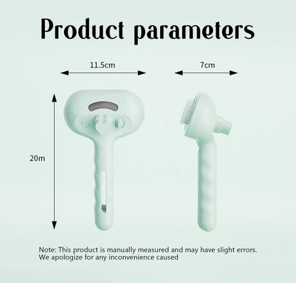 Escova Massageadora com Spray para Pets