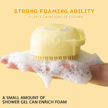 Escova para Pets com Shampoo Integrado