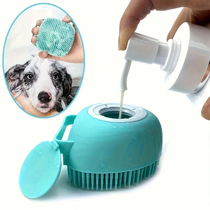 Escova para Pets com Shampoo Integrado