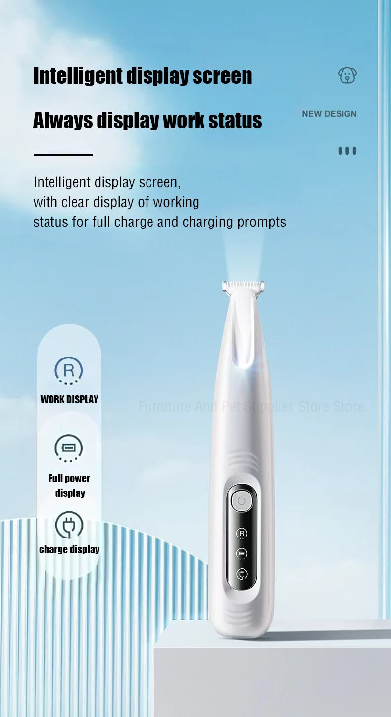 Aparador de Pelos com LED e Display Inteligente