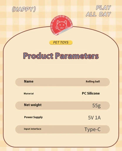 Bola Elétrica Interativa para Gatos