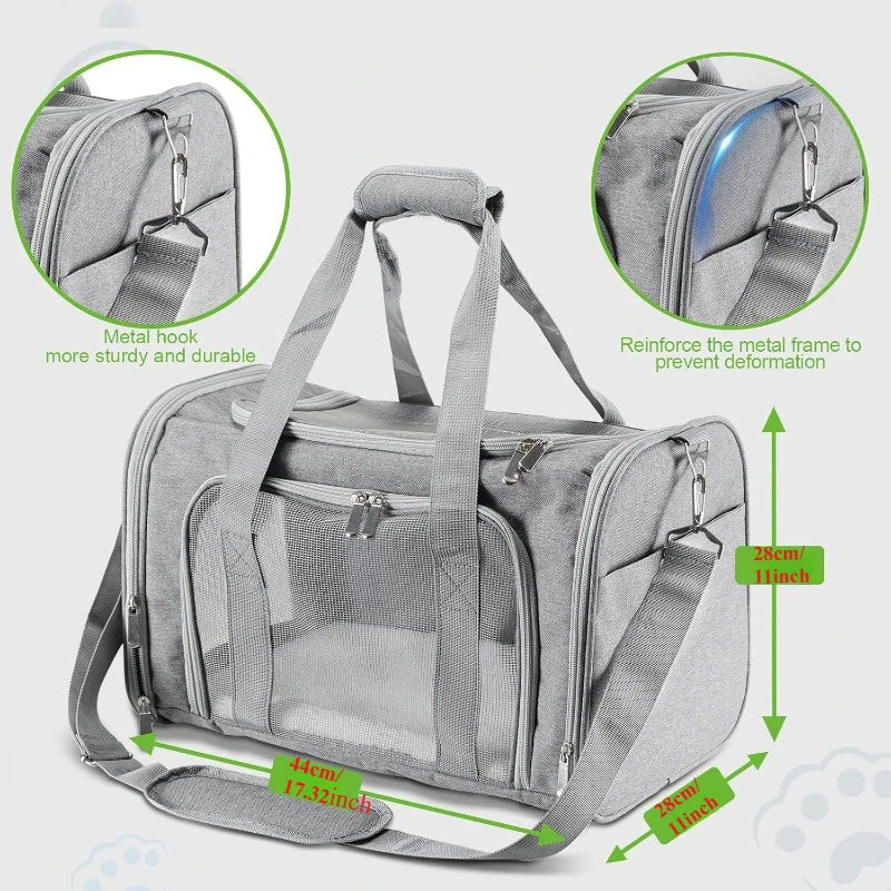 Mochila Respirável para Transporte de Pets