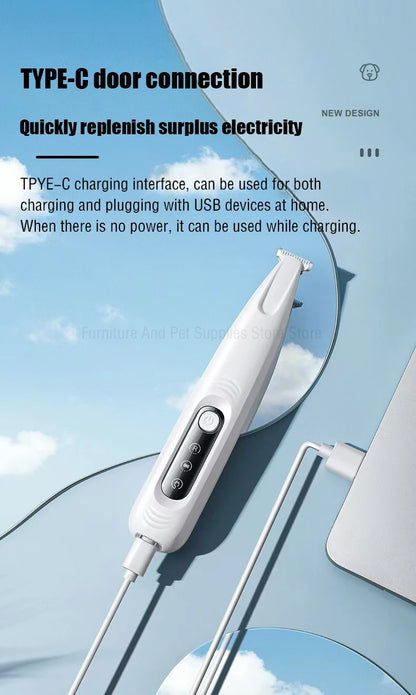 Aparador de Pelos com LED e Display Inteligente