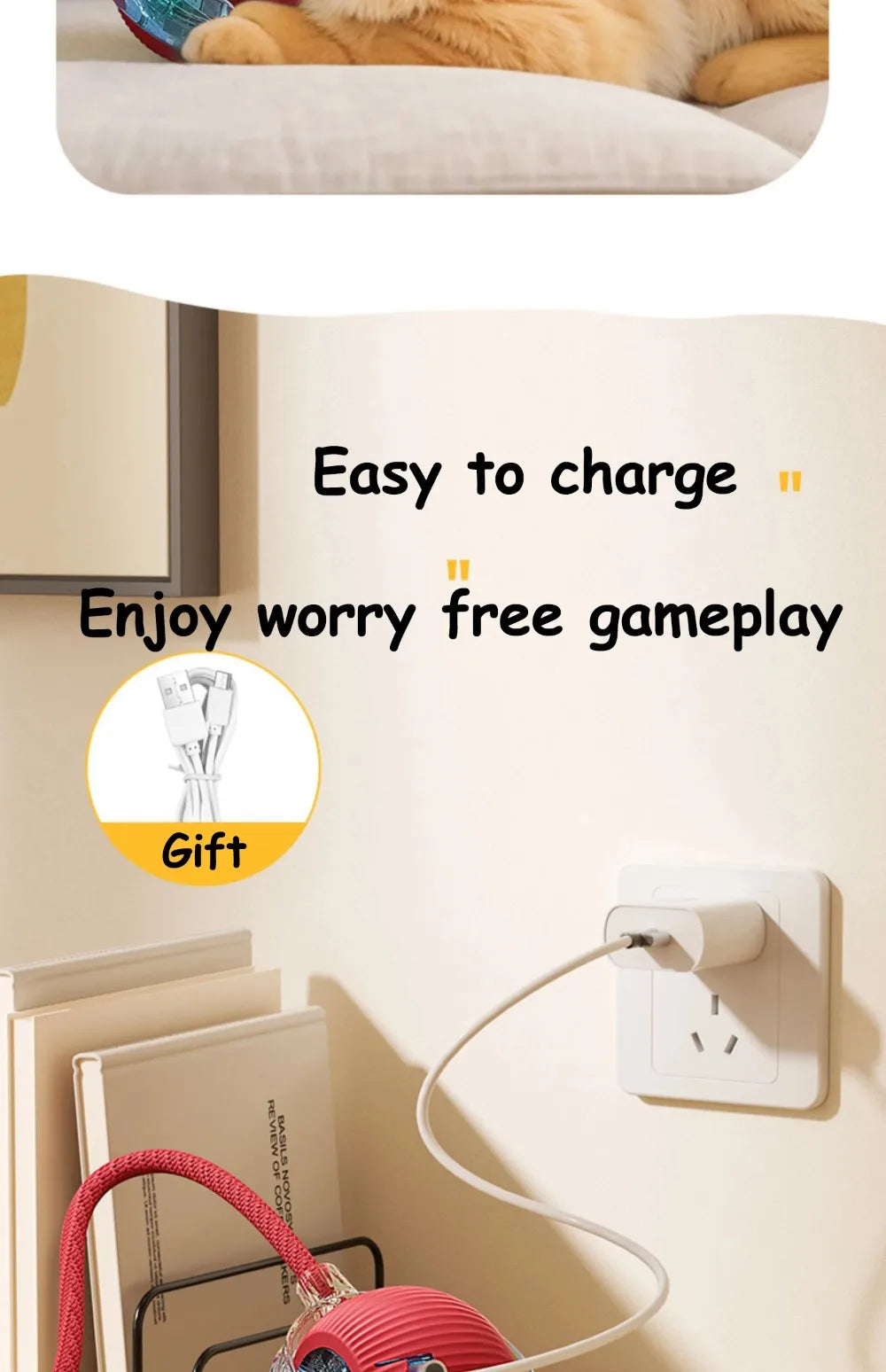 Bola Elétrica Interativa para Gatos