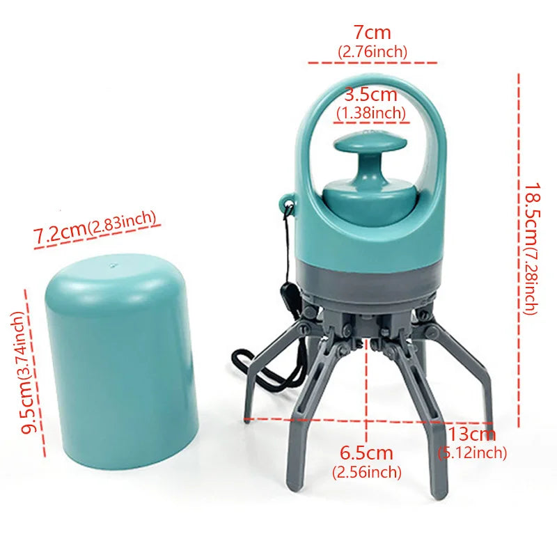 Coletor Portátil de Resíduos com Dispenser de Sacos