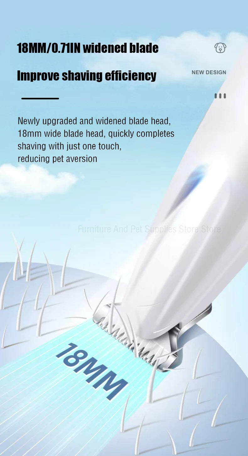 Aparador de Pelos com LED e Display Inteligente