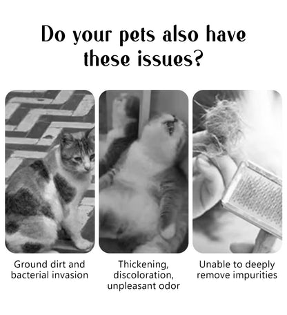 Escova Massageadora com Spray para Pets