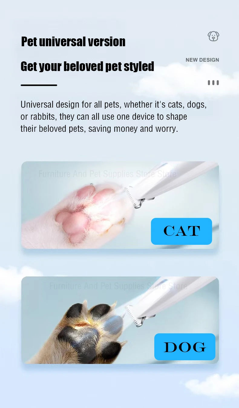 Aparador de Pelos com LED e Display Inteligente