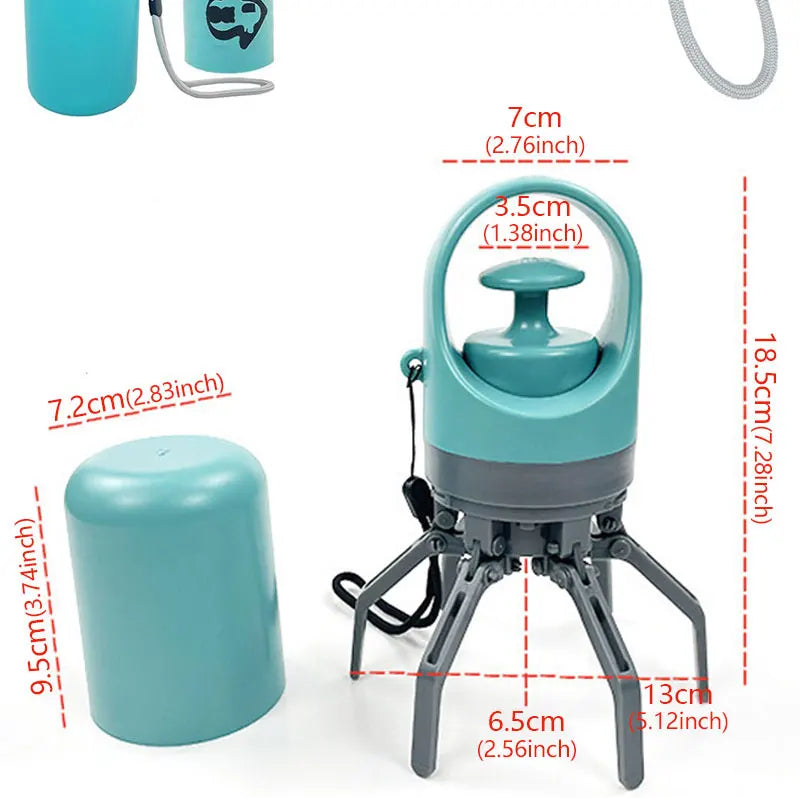 Coletor Portátil de Resíduos com Dispenser de Sacos