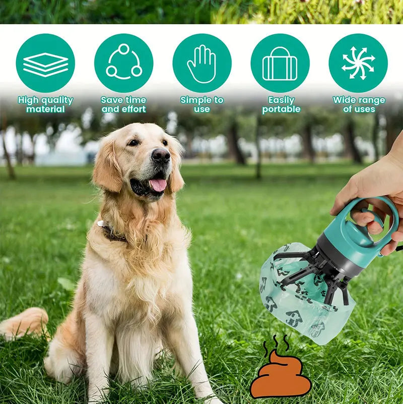 Coletor Portátil de Resíduos com Dispenser de Sacos