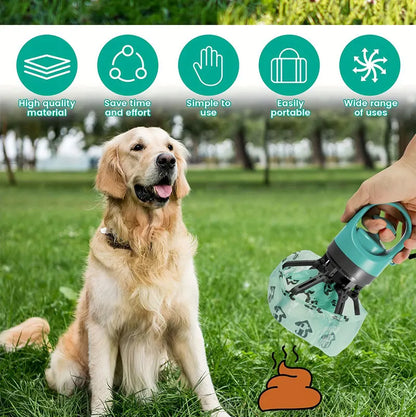 Coletor Portátil de Resíduos com Dispenser de Sacos