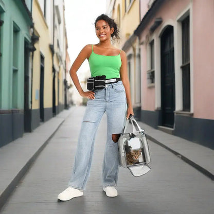 Mochila Respirável para Transporte de Pets