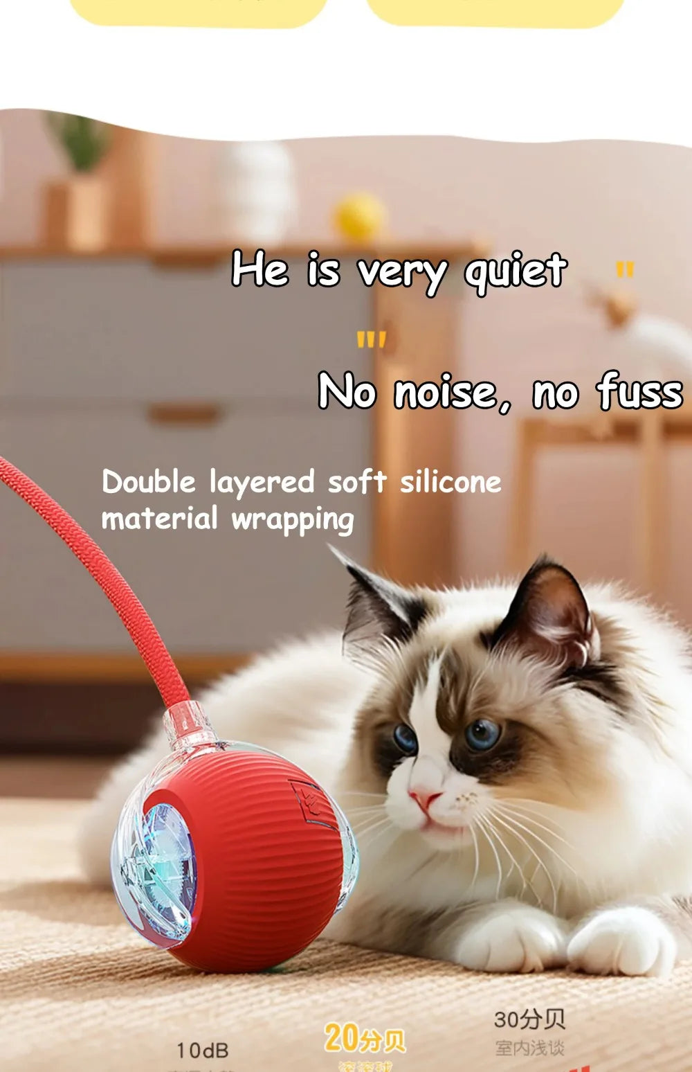 Bola Elétrica Interativa para Gatos