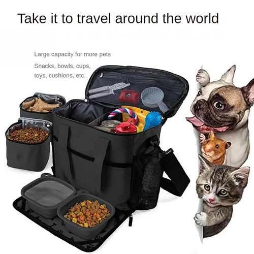 Bolsa de Viagem para Pets com Armazenamento Inteligente