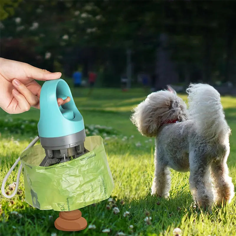 Coletor Portátil de Resíduos com Dispenser de Sacos