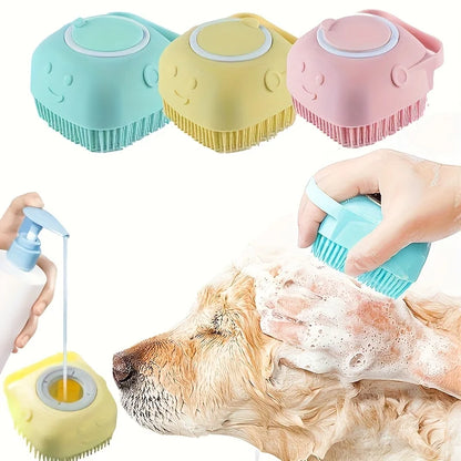 Escova para Pets com Shampoo Integrado
