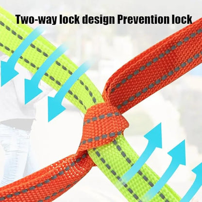 Guia Dupla Anti-Emaranhado com LED para Passeio Seguro