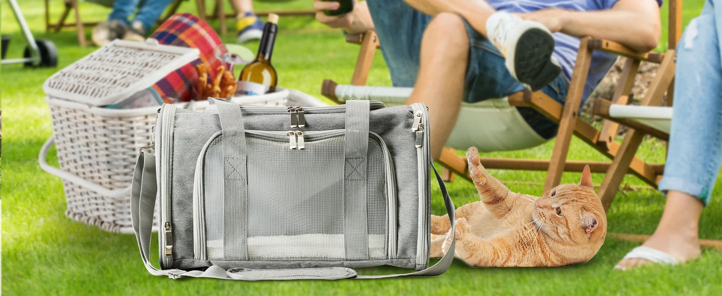 Mochila Respirável para Transporte de Pets