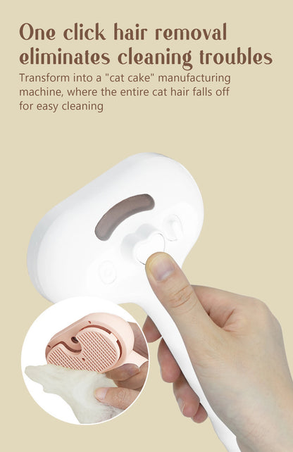 Escova Massageadora com Spray para Pets